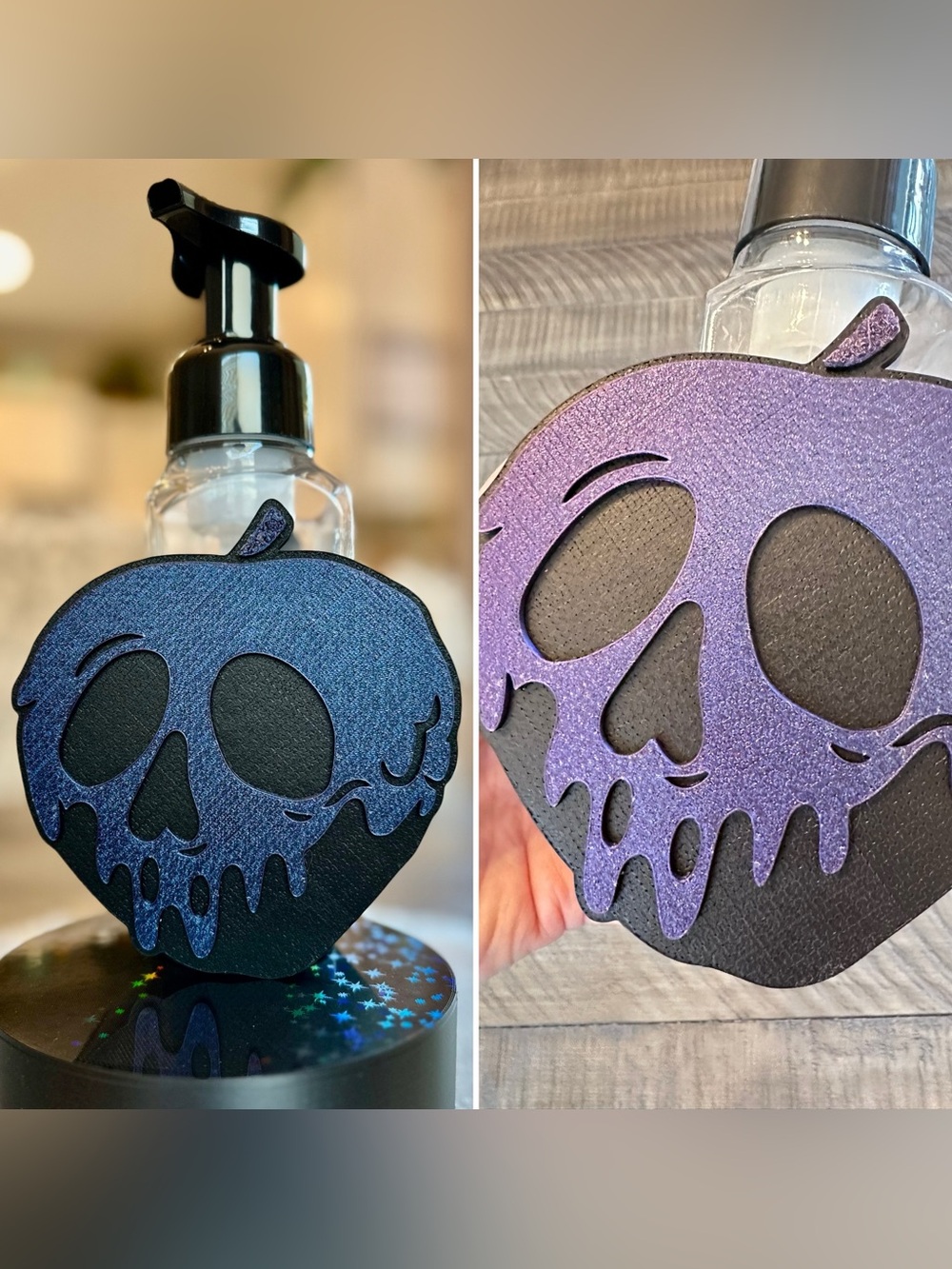 Disney Poison Apple Skull Foaming Soap Holder for Bath & Body Works Bottles